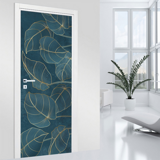 Door Sticker - Decal - Leaves