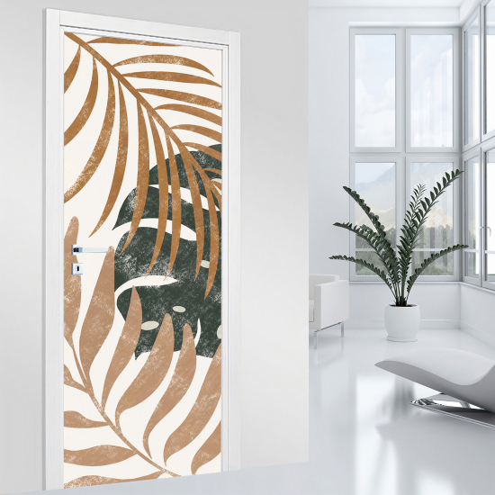 Door Sticker - Decal - Leaves