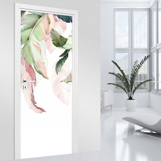 Door Sticker - Decal - Leaves