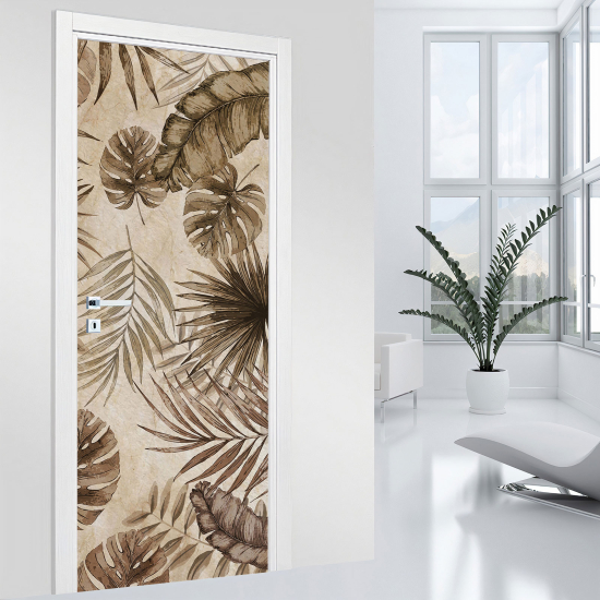 Door Sticker - Decal - Leaves