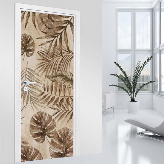 Door Sticker - Decal - Leaves