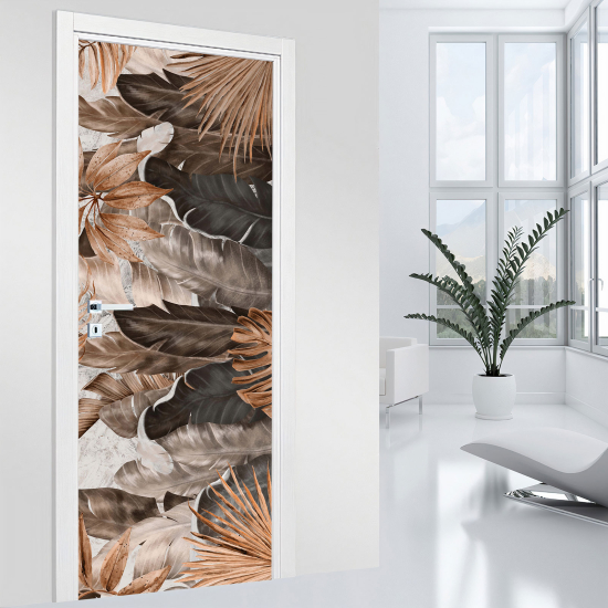 Door Sticker - Decal - Leaves