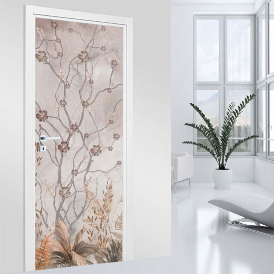 Door Sticker - Decal - Leaves