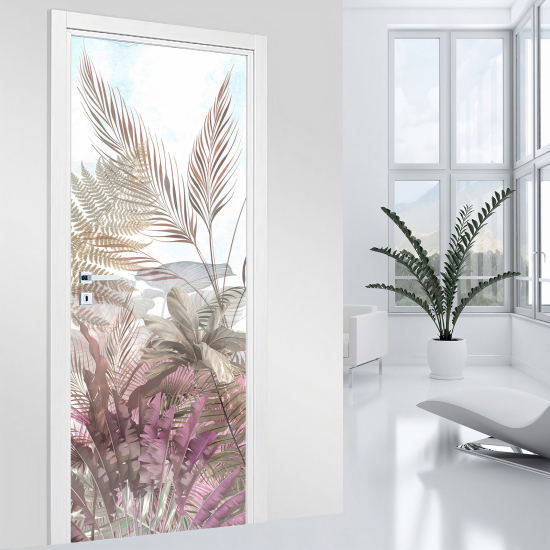 Door Sticker - Decal - Leaves