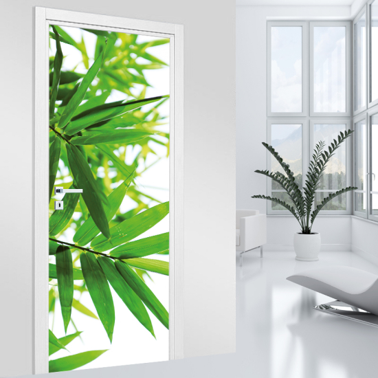 Door Sticker - Decal - Leaves