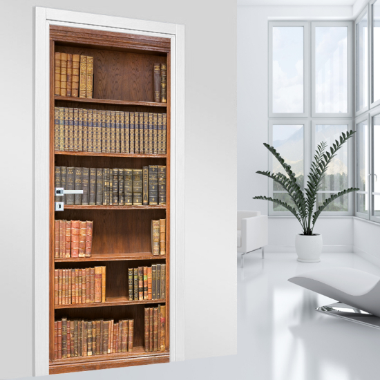 Door Sticker - Decal - Library