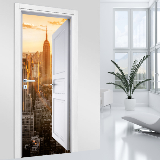 Door Sticker - Decal - Manhattan