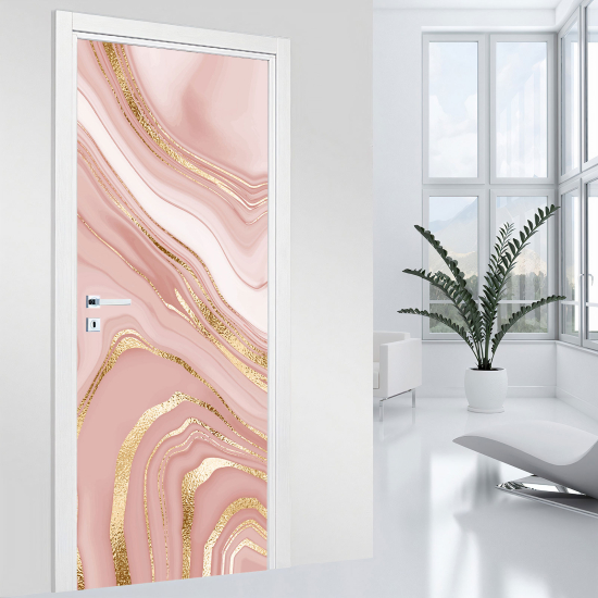 Door Sticker - Decal - Marbled effect