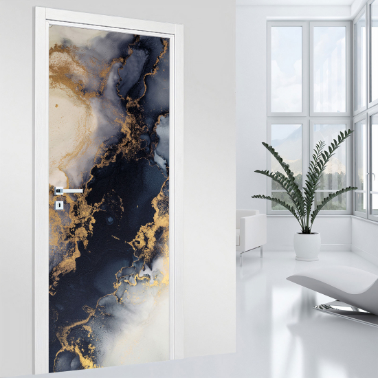 Door Sticker - Decal - Marbled effect