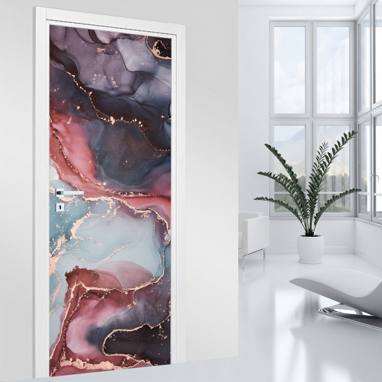 Door Sticker - Decal - Marbled effect