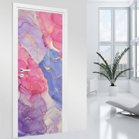 Door Sticker - Decal - Marbled effect