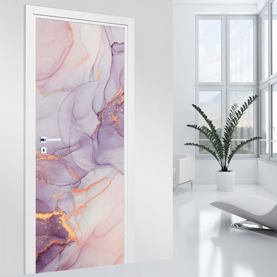 Door Sticker - Decal - Marbled effect