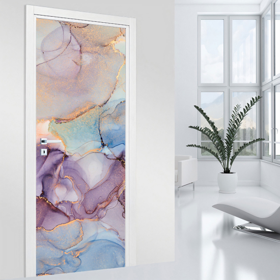 Door Sticker - Decal - Marbled effect