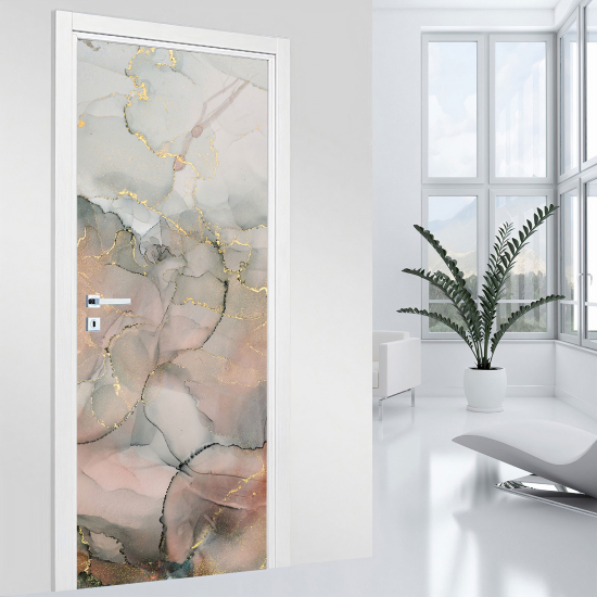 Door Sticker - Decal - Marbled effect