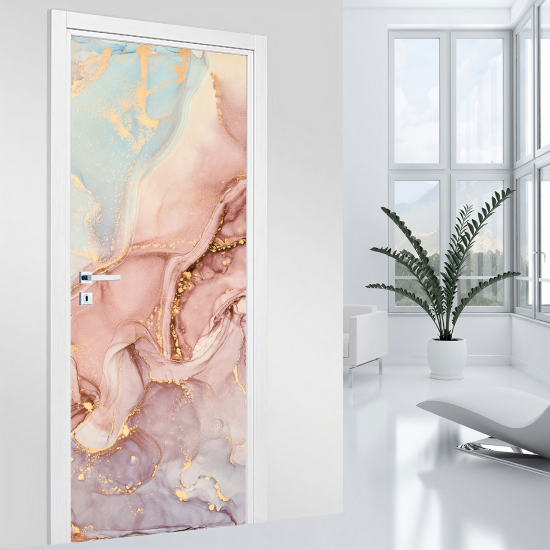 Door Sticker - Decal - Marbled effect