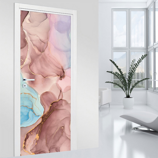 Door Sticker - Decal - Marbled effect