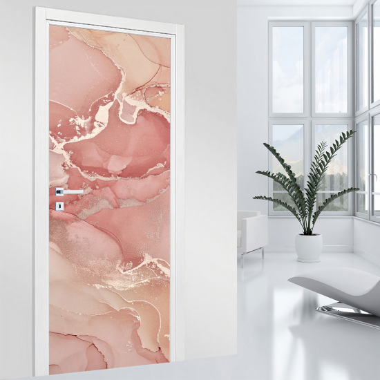 Door Sticker - Decal - Marbled effect