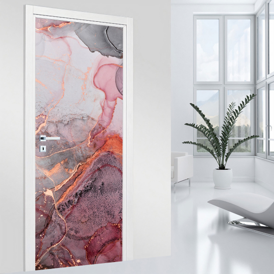 Door Sticker - Decal - Marbled effect