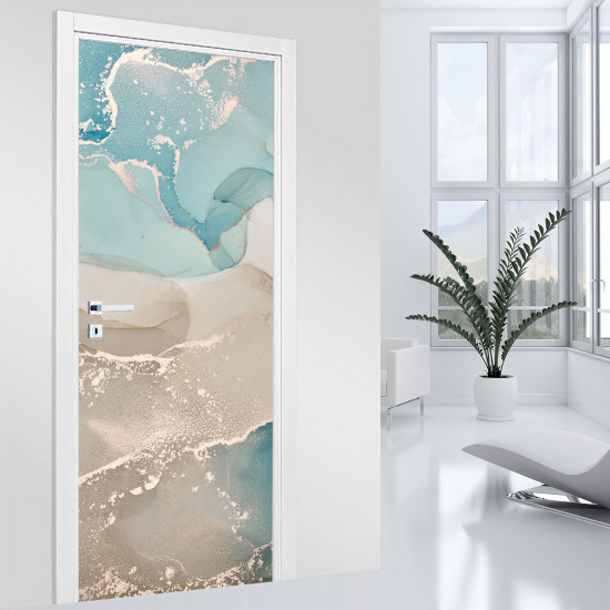 Door Sticker - Decal - Marbled effect