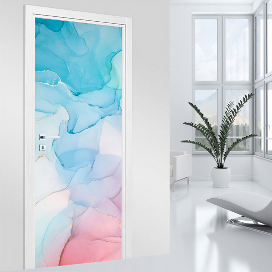 Door Sticker - Decal - Marbled effect