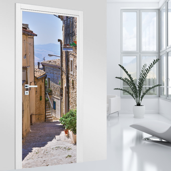 Door Sticker - Decal - Mediterranean Alley