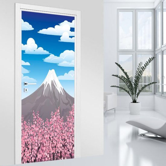 Door Sticker - Decal - Mount Fuji Japan