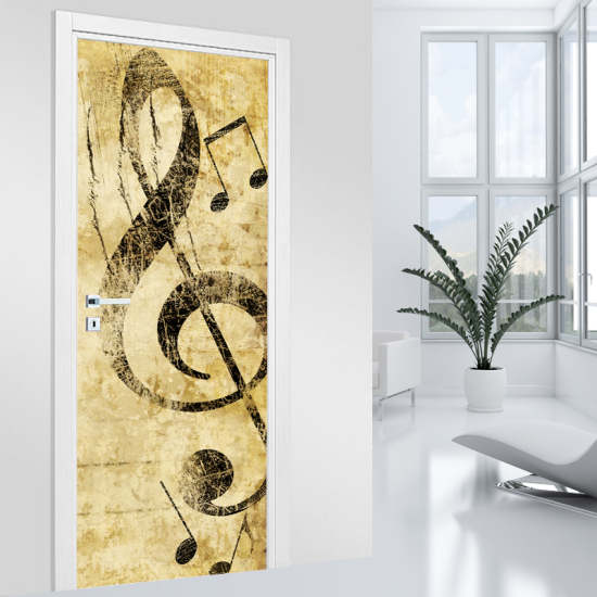 Door Sticker - Decal - Music