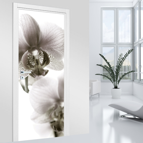 Door Sticker - Decal - Orchid