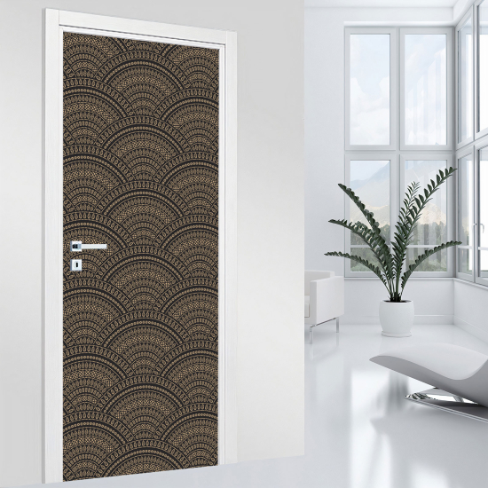 Door Sticker - Decal - Oriental pattern