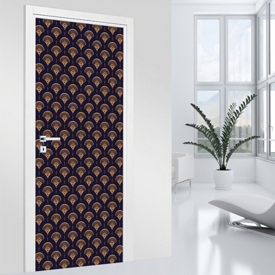 Door Sticker - Decal - Oriental pattern