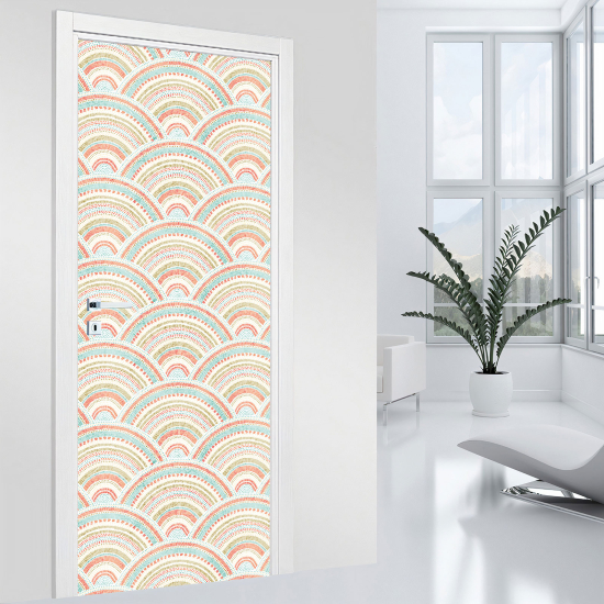 Door Sticker - Decal - Oriental pattern