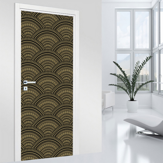 Door Sticker - Decal - Oriental Pattern