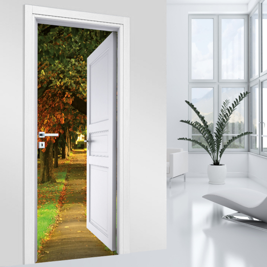 Door Sticker - Decal - Path