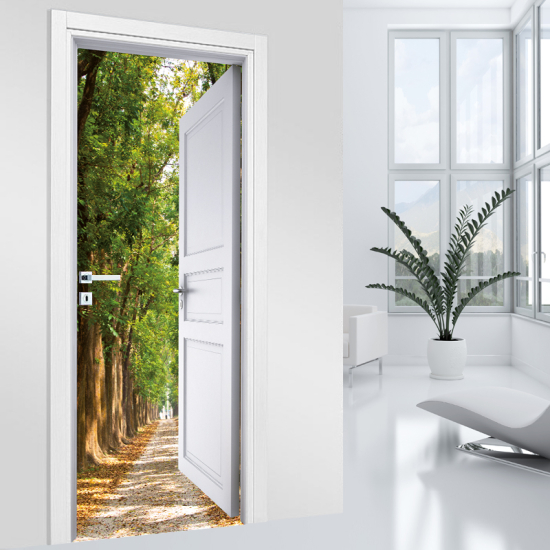 Door Sticker - Decal - Path