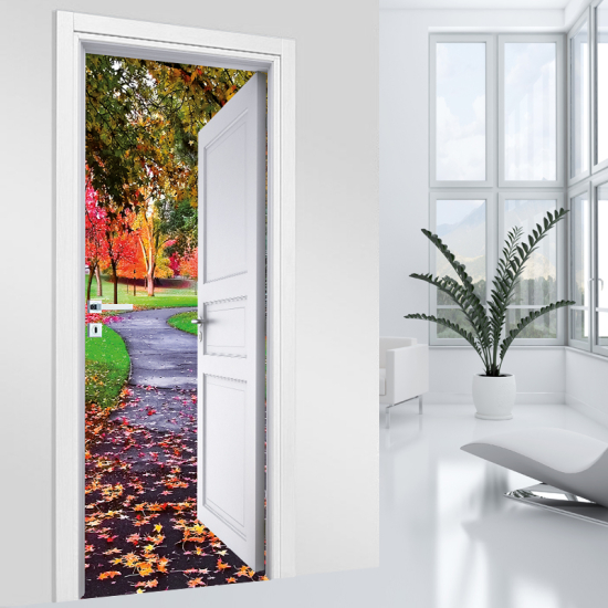 Door Sticker - Decal - Path