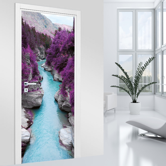 Door Sticker - Decal - River