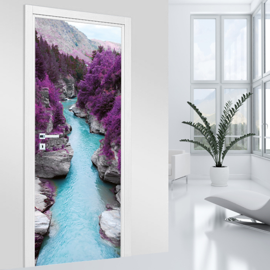 Door Sticker - Decal - River