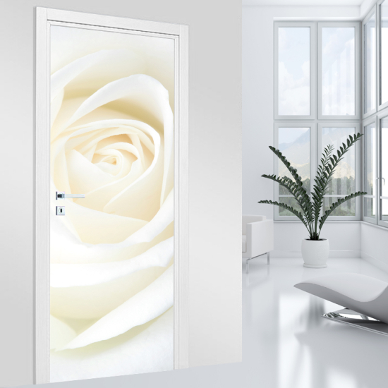 Door Sticker - Decal - Rose