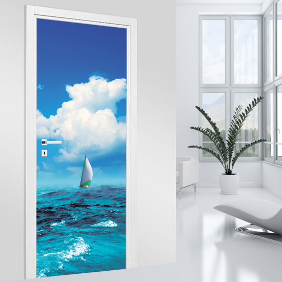 Door Sticker - Decal - Sailboat