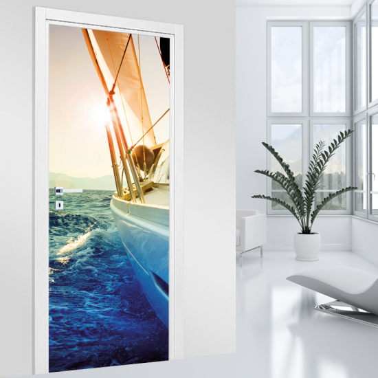 Door Sticker - Decal - Sailboat