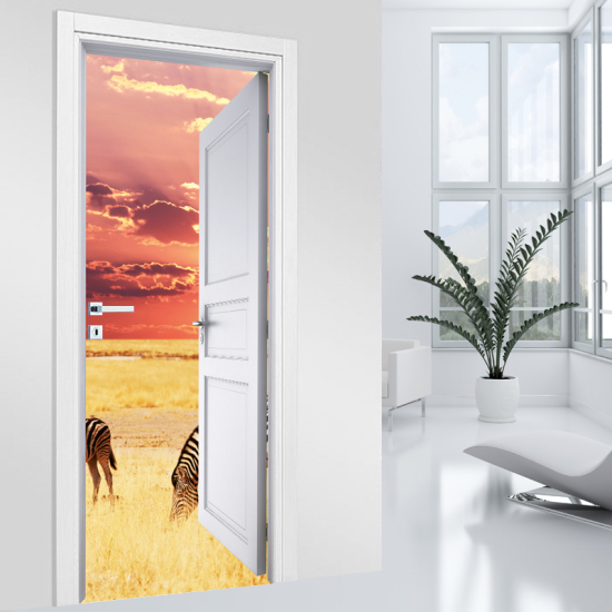 Door Sticker - Decal - Savanna