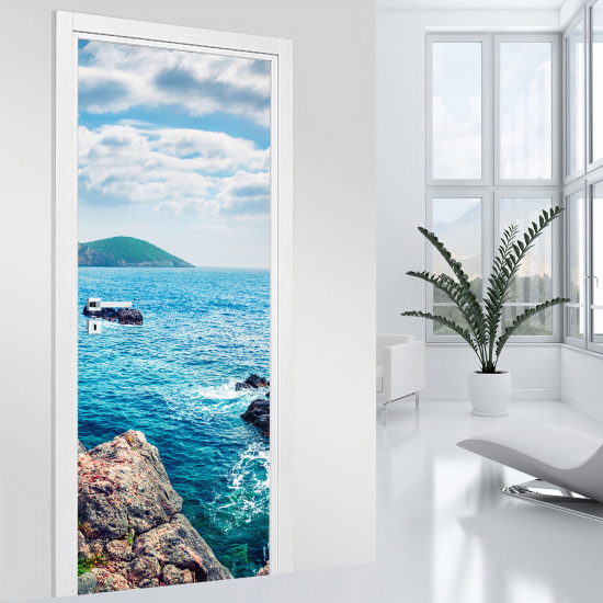 Door Sticker - Decal - Sea