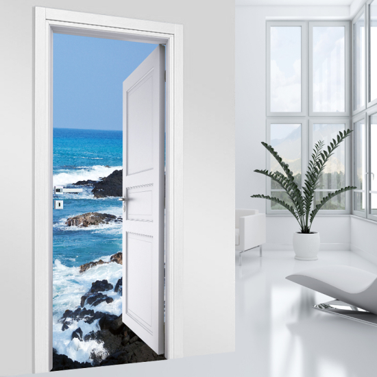 Door Sticker - Decal - Sea