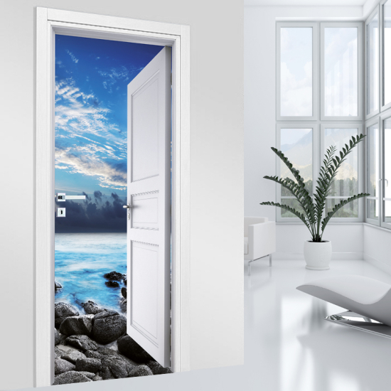 Door Sticker - Decal - Sea