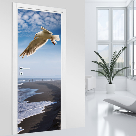 Door Sticker - Decal - Sea Gull