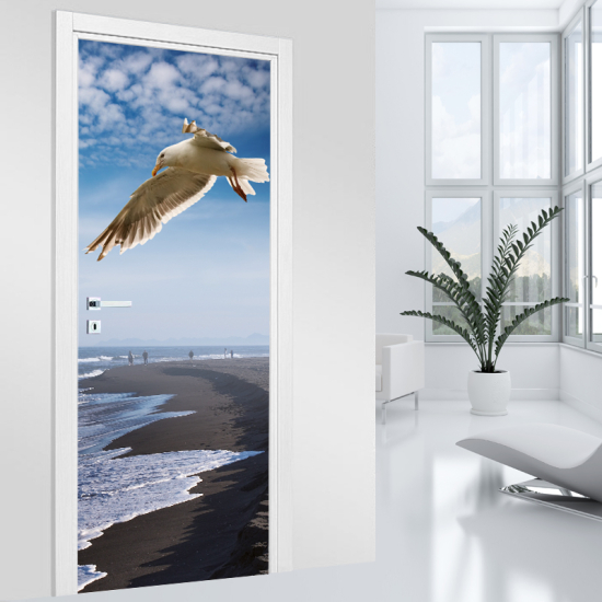 Door Sticker - Decal - Sea Gull