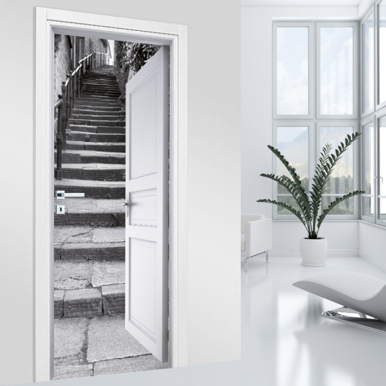 Door Sticker - Decal - Stairs