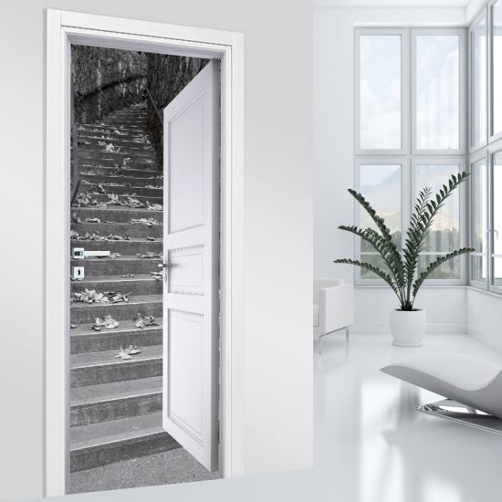 Door Sticker - Decal - Stairs