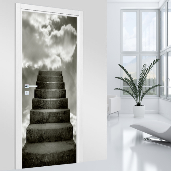 Door Sticker - Decal - Stairs