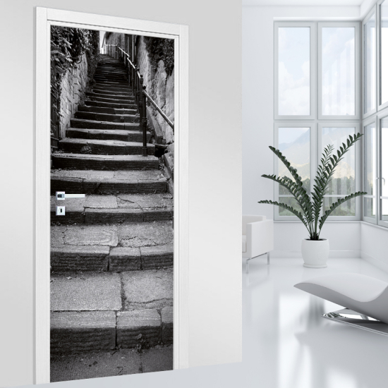 Door Sticker - Decal - Stairs